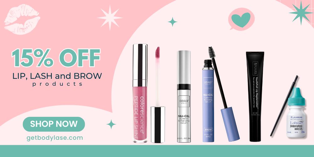 15% off Lip, Lash & Brow Products