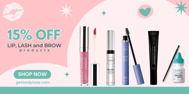 15% off Lip, Lash & Brow Products